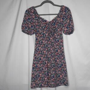 New Look Floral Mini Dress Size 0 Petite